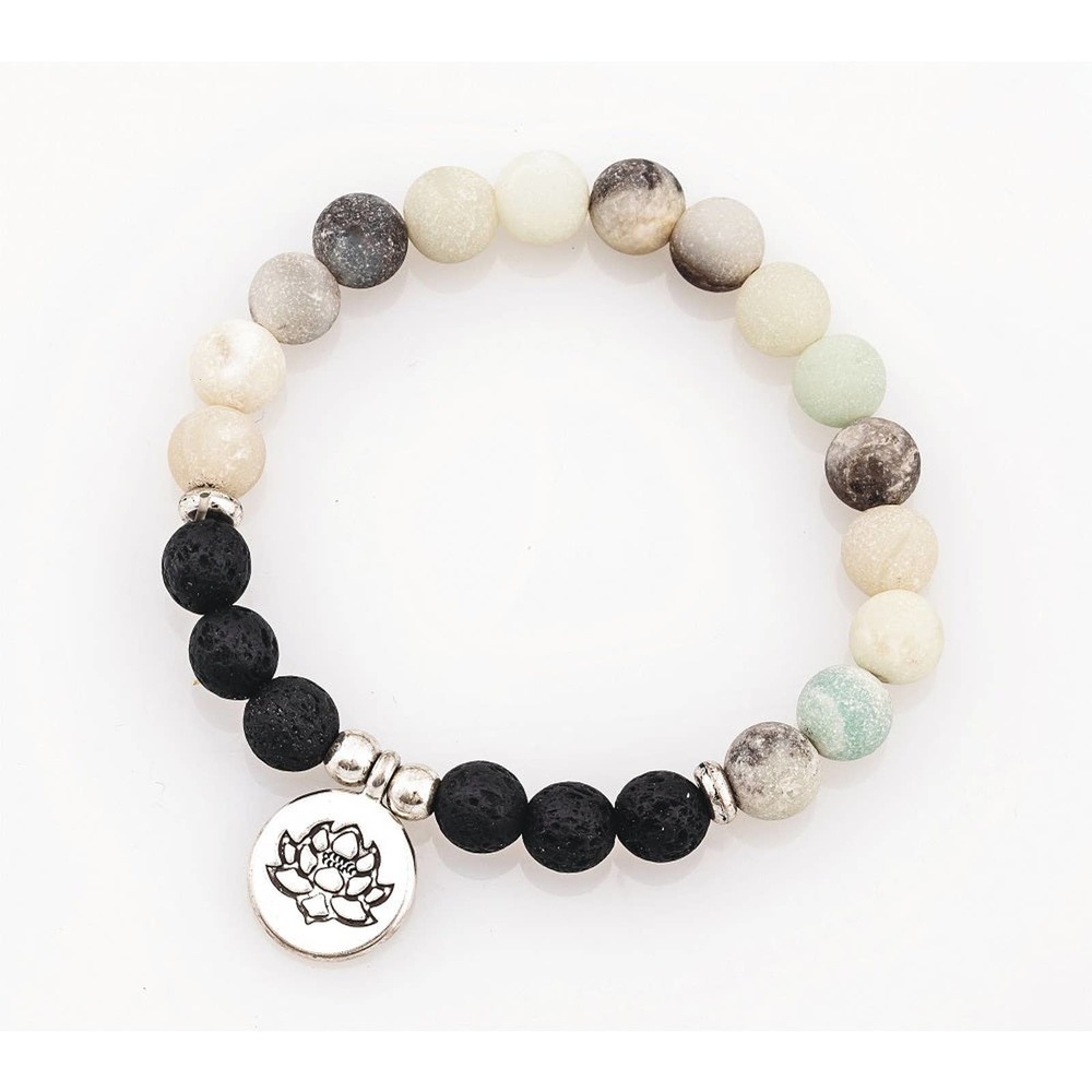 Amazonite Lava Diffuser Bracelet